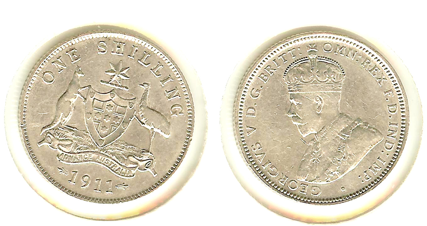 Australian Shilling 1911 gVF